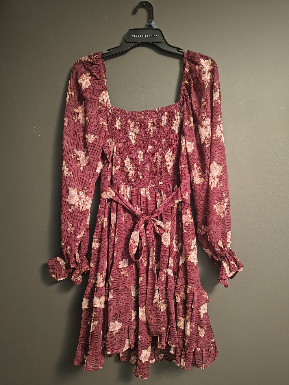 Trixxi Los Angeles Women Midi Long Sleeve Dress - Picture 2 of 3